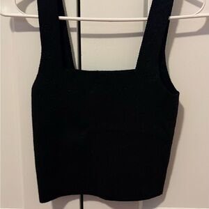 Forever 21 Sparkly Black Crop Top